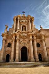 Ortigia island in Syracuse, Sicily, the cathedral