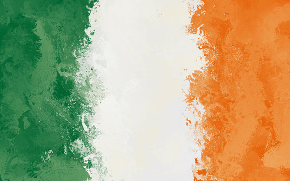 Ireland Grunge Flag