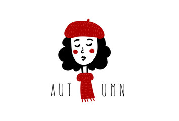 Girl, women icon. France. Autumn.