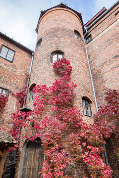 The castle in polish city Ketrzyn (Geman Rastenburg) in the Masuria region. Teutonic knights architecture in Poland.  