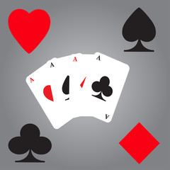 Card Suit Icons (Spade, Heart, Diamond, and Club).