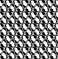 Fototapeta premium Vector seamless pattern. Black and white Repeating geometric pattern