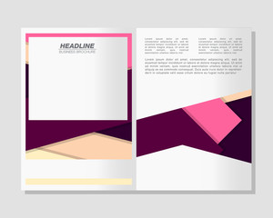 Fototapeta premium Vector Brochure Flyer design Layout template