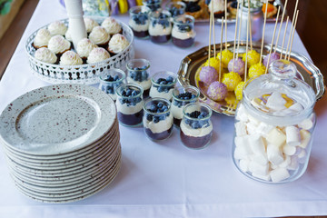 candy bar with sweets