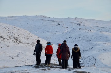 グリーンランド カンゲルスアーク カンガルッスァック ポイント660 氷河の上を歩く Greenland Kangerlussuaq point 660 walking on the glacier