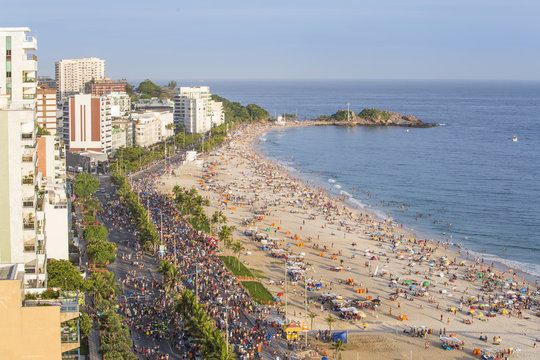 Ipanema Beach, Street carnival, Rio de Janeiro, Brazil