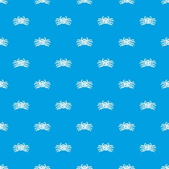 Crab sea animal pattern seamless blue