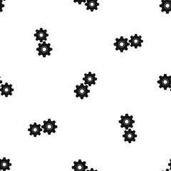 Gear pattern seamless black