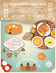 Thanksgiving Dinner Menu Card