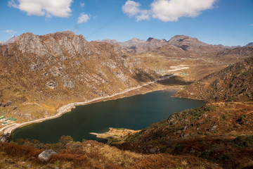 Naklejka premium Tsomgo or Changu Lake, Sikkim, India