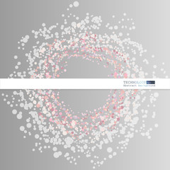 Abstract technological background with various technological elements. Structure pattern technology backdrop. Vector