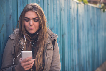 Beautiful Woman Texting