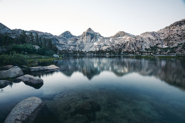 Reflected beautifully in water