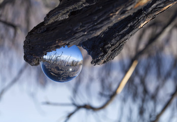 Obraz na płótnie Canvas crystal ball photography - Caldera de Tejeda