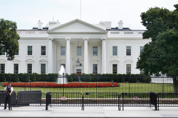 Fototapeta na wymiar The White House in Washington D.C. July, 2017