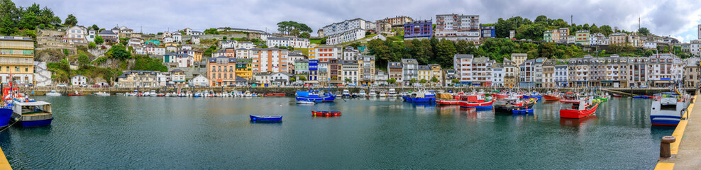 Fototapeta na wymiar The Fishery Harbour, Luarca, Asturias,Spain