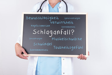 Symptome eines Schlaganfalls