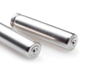 Battery on a white background