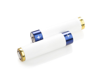 Battery on a white background