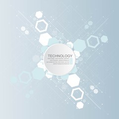 Abstract technological background with various technological elements. Structure pattern technology backdrop. Vector