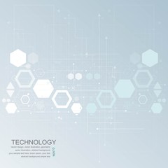 Abstract technological background with various technological elements. Structure pattern technology backdrop. Vector