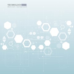 Abstract technological background with various technological elements. Structure pattern technology backdrop. Vector