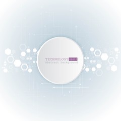 Abstract technological background with various technological elements. Structure pattern technology backdrop. Vector