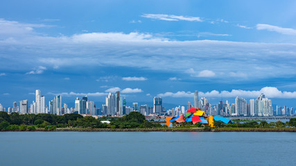 Panama City panorama from sea - 179157600