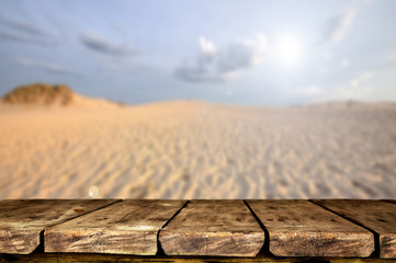Wooden table background