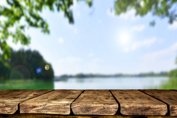 Fototapeta premium Wooden table background