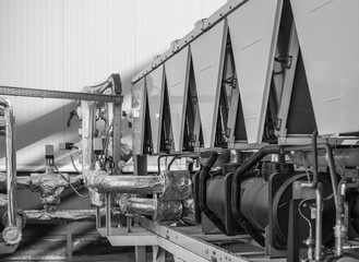 Industrial ventilation system of industrial facility.