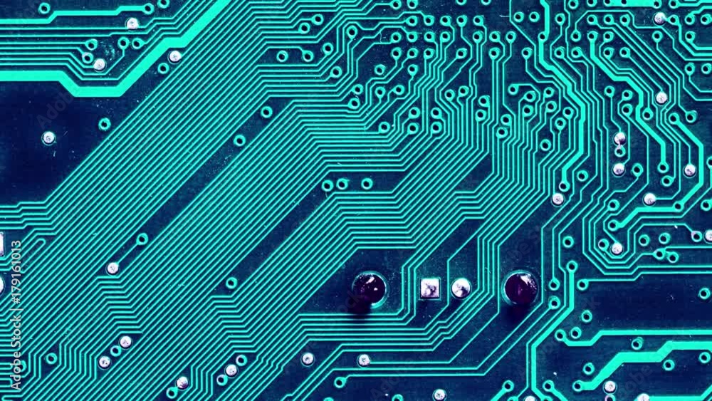 Poster diagonal dolly motion movement above circuit board