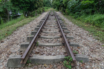 Obraz premium View along the railway.