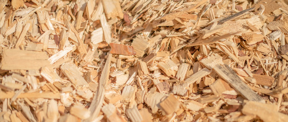 Industrial wood chips.