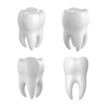 3d tooth isolated
