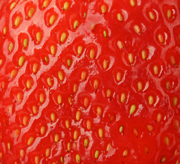 Fresh ripe strawberry, closeup