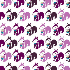 Fototapeta premium cute animal pattern
