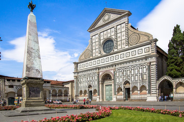 Fototapeta na wymiar Church of Santa Maria Novella, Florence, Italy