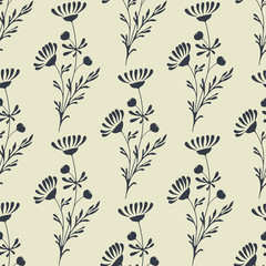 Vector Seamless Floral Background
