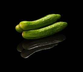 Whole long cucumbers