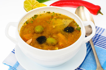 Dish of Russian cuisine-saltwort