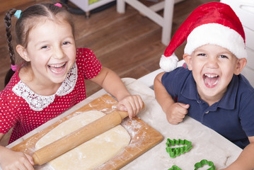 children preparing pastries