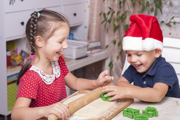 children preparing pastries