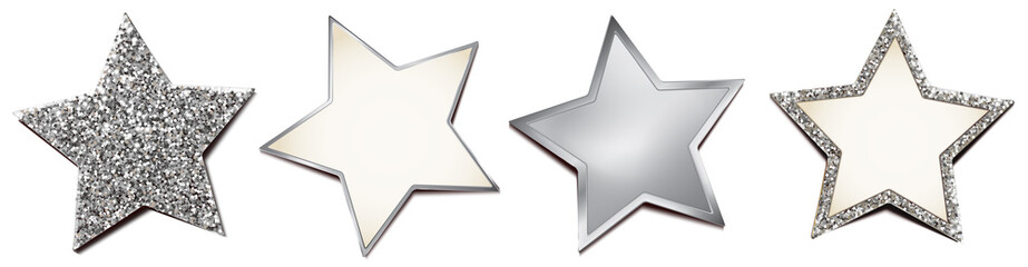 Sterne Set - Silber