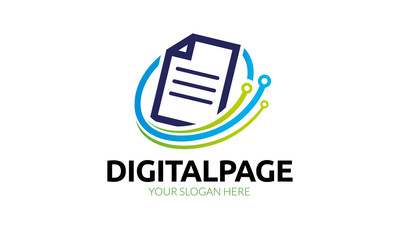 Digital Page Logo - obrazy, fototapety, plakaty