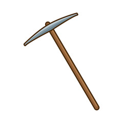 Pick construction tool icon vector illustration graphic design