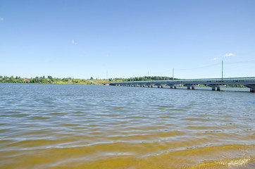 bridge river sky