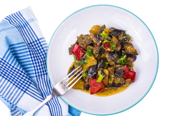 Garnish of different vegetables