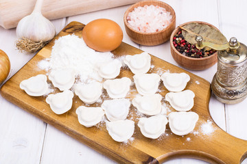 Baby food, homemade ravioli for children