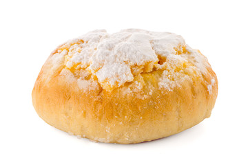 Traditional Portuguese coconut pastry called Pao de Deus